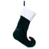 Green Velvet Quilted Stocking -Finest Christmas Decoration 133272A Green Velvet Quilted Stocking 94014.1664471512
