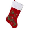 Oh So Merry Velvet Christmas Stocking -Finest Christmas Decoration 134730A Oh So Merry Velvet Stocking 76577.1668356843