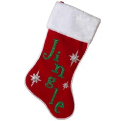 Jingle Velvet Christmas Stocking