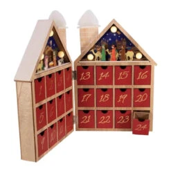 Kurt Adler Wooden LED Nativity Advent Calendar -Finest Christmas Decoration 138 Untitled design 1 38354.1651243907