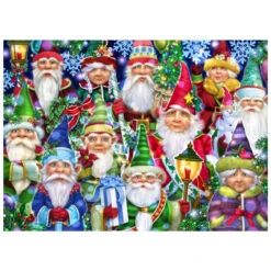 1000 Piece Christmas Gnomes Jigsaw Puzzle