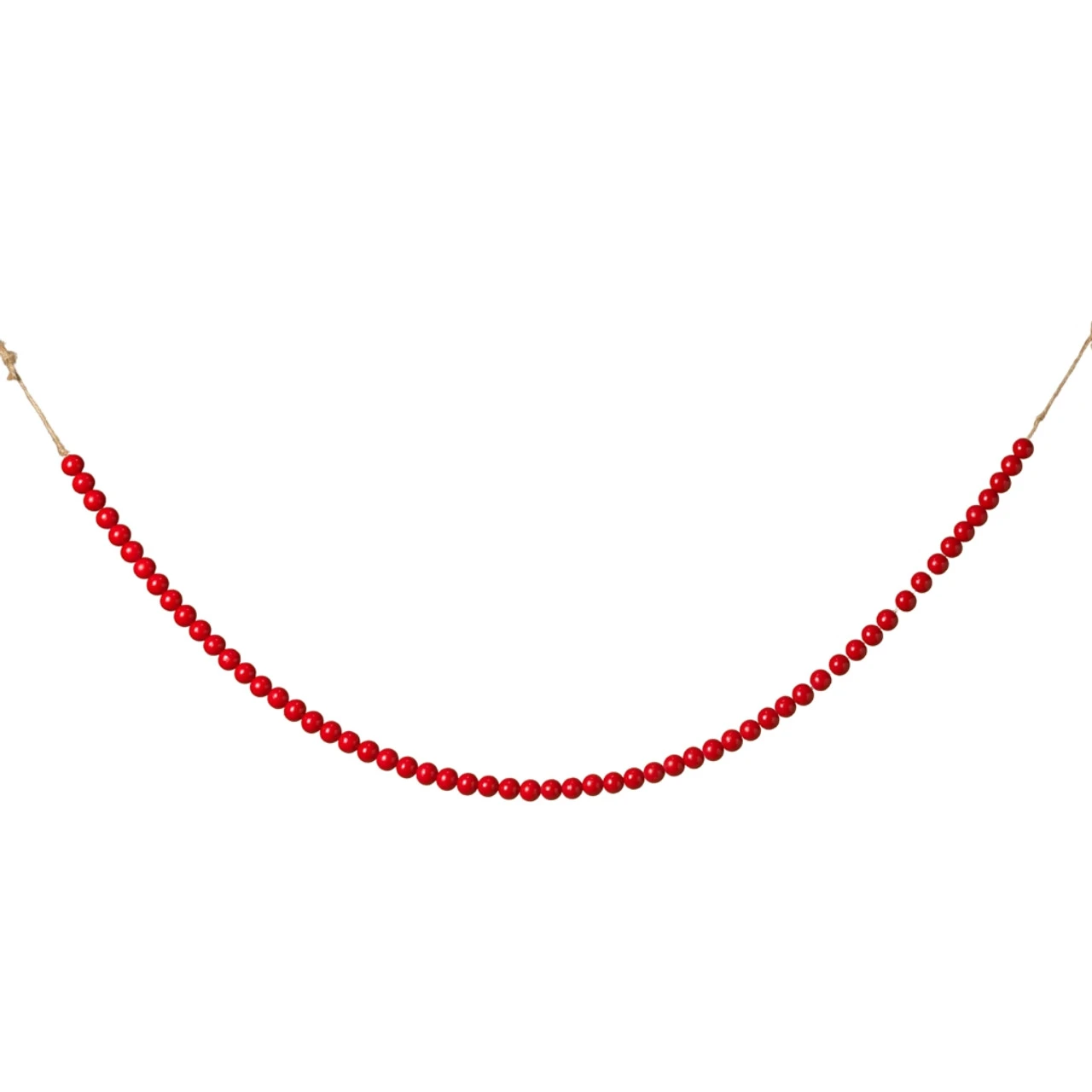 Red Beaded Garland 3 Red Beaded Garland