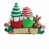 Personalized Two Gnomes On A Log Ornament -Finest Christmas Decoration 1613 2 80584.1607618846
