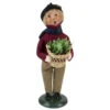 Byers' Choice - Boy With Holiday Greens Caroler