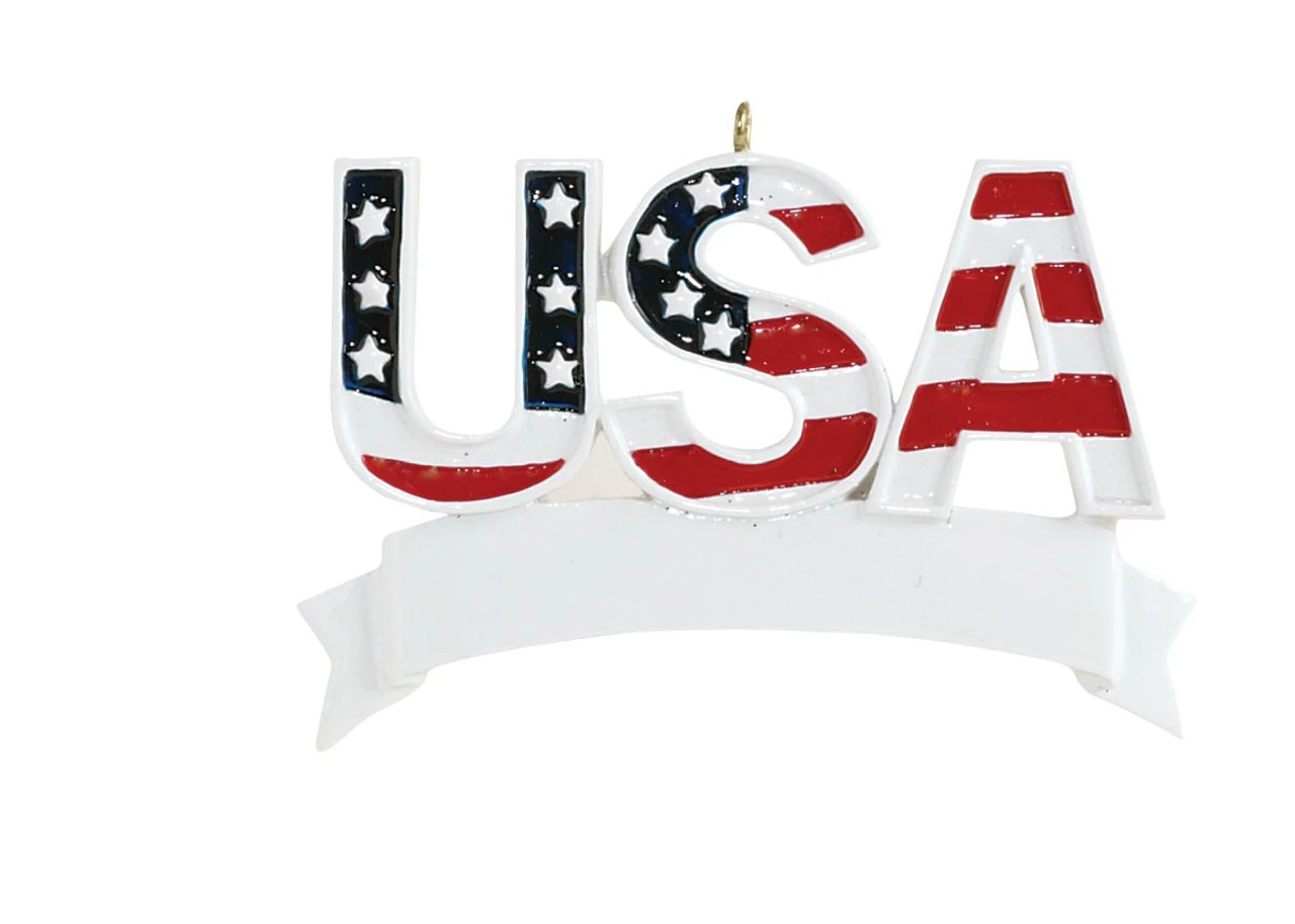 Personalized USA Ornament 3 Personalized USA Ornament