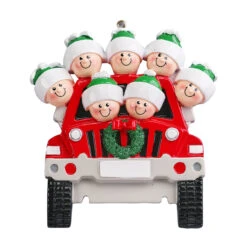Personalized SUV Family Of 7 Ornament