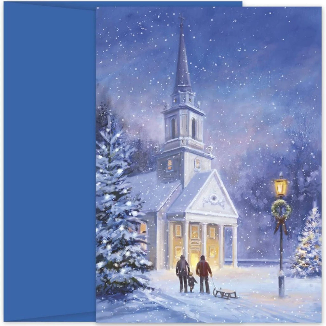 Snowy Church Card Set 3 Snowy Church Card Set