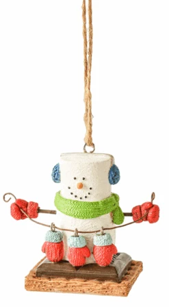 S'Mores With Mittens Hanging Ornament