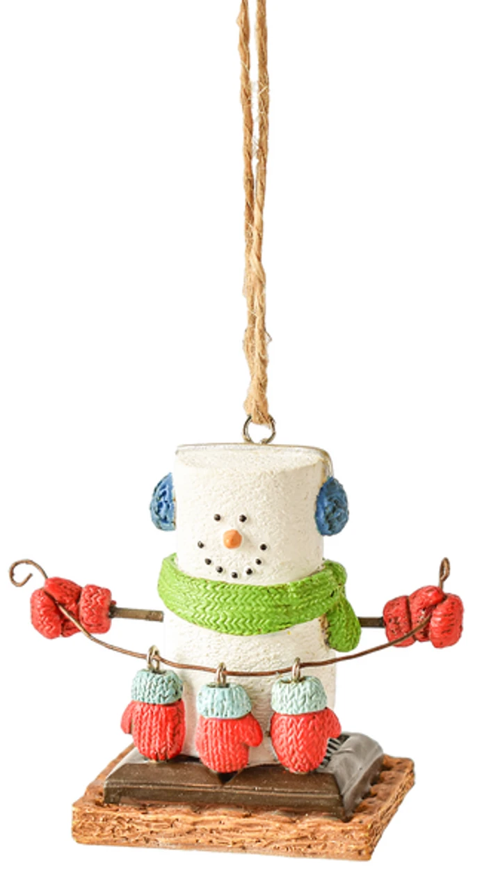 S'Mores With Mittens Hanging Ornament 3 S'Mores With Mittens Hanging Ornament