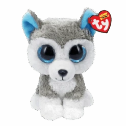 Slush -TY Plush Grey And White Husky