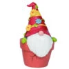 Gnome Sitting In A Flower Pot Wearing A Hat Covered With Flowers -Finest Christmas Decoration 1 Untitled design 1 44542.1647003401