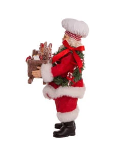 Kurt Adler 10.5" Fabriché Gingerbread Chef Santa -Finest Christmas Decoration 1 fa0157 04 75080.1628423336