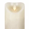 Ivory LED Wax Pillar Candle, 5"