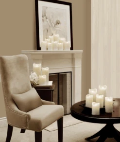 Ivory LED Wax Pillar Candle, 5" -Finest Christmas Decoration 202001c 80848.1580746925