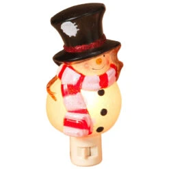 Snowman Wearing Top Hat Night Light