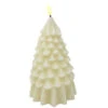 LED Flocked White Tree Candle