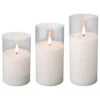 Lumineo LED White Candle Set Of 3 -Finest Christmas Decoration 205836 LED White Candle Set Of 3 12709.1664906863