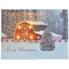 Holiday Barn And Christmas Tree Lit Canvas -Finest Christmas Decoration 206370B Holiday Barn And Christmas Tree Lit Canvas 80082.1668629958