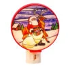 Santa With Reindeer Round Night Light -Finest Christmas Decoration 208720D Santa With Reindeer Round Night Light 96530.1668198768
