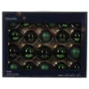 21 Piece Pine Green Glass Ball Ornament Set