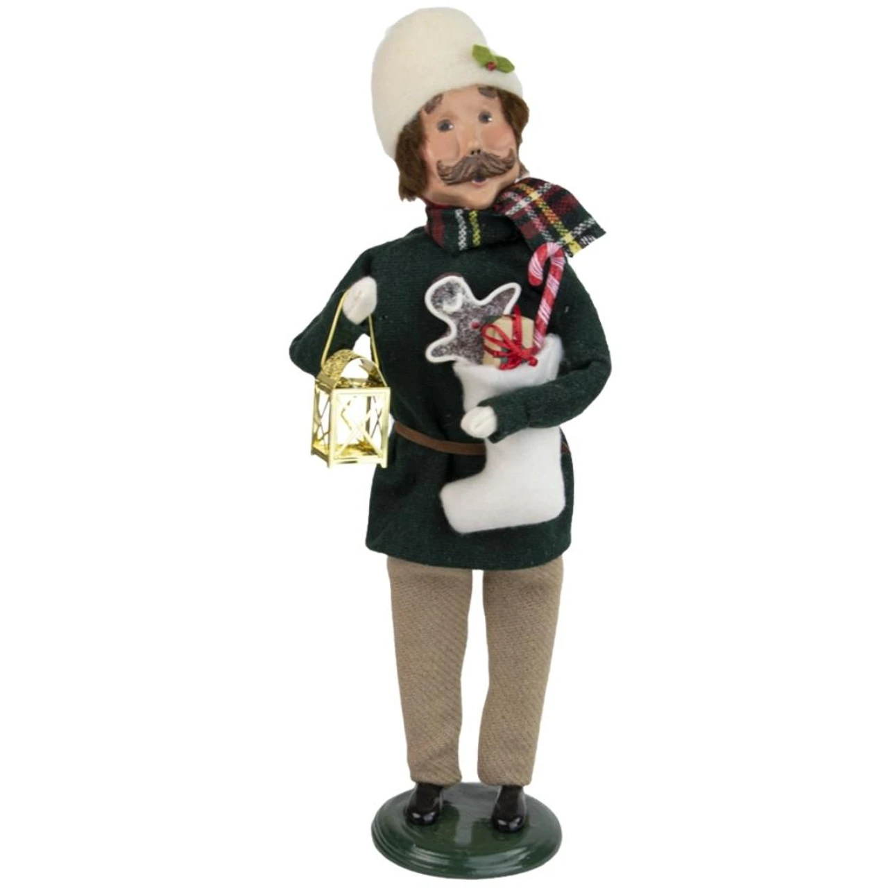 Byers' Choice - Stocking Family Man With A White Stocking Caroler 3 Byers' Choice - Stocking Family Man With A White Stocking Caroler