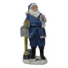 Blue Santa With Mailbox Resin Figurine -Finest Christmas Decoration 249760A Blue Santa With Mailbox Resin Figurine 95845.1675695560