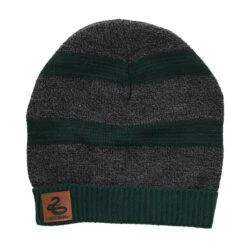 Slytherin Heathered Knit Beanie -Finest Christmas Decoration 250032 30 FRONT 13875.1589468717