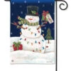 Snowman Lights Garden Flag -Finest Christmas Decoration 31240 67147.1501187263