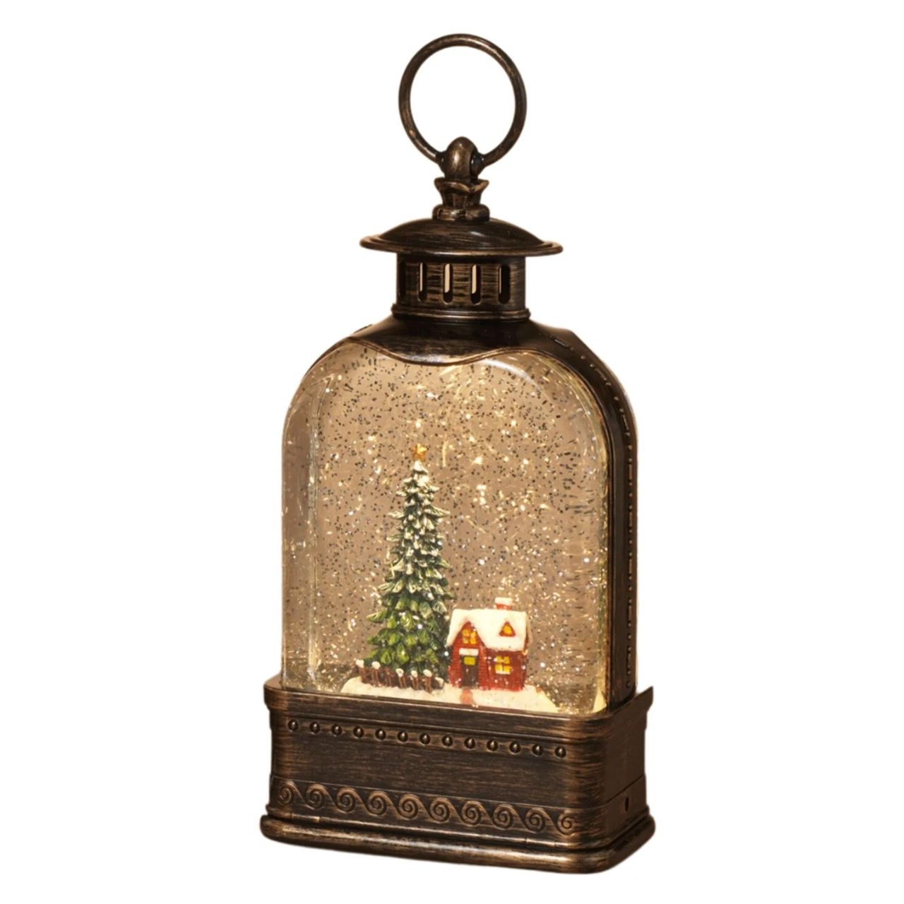 House In A Light Up Water Globe Lantern 3 House In A Light Up Water Globe Lantern