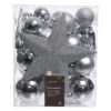 33 Piece Silver Shatterproof Ornament Set -Finest Christmas Decoration 33 Piece Silver Shatterproof Ornament Set box 02424.1692636929