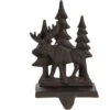 Moose Christmas Stocking Holder With The Woods In The Background Made From Metal -Finest Christmas Decoration 348 Untitled design 1 63864.1675589234