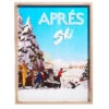 Vintage Retro Wall Ski Art Picture In Frame "Apres Ski" -Finest Christmas Decoration 366 Untitled design 1 22078.1680283603