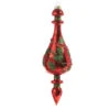 Red And Green Holly Finial Glass Ornament -Finest Christmas Decoration 376 Untitled design 1 76073.1678360420