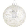 Silver And White Decorative Wedding Cake Icing Ball Ornament -Finest Christmas Decoration 380 Untitled design 1 83987.1679015903