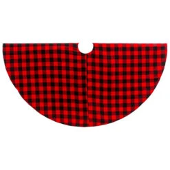Red And Black Buffalo Plaid Tree Skirt