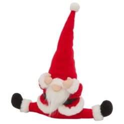 12" H Fabric Holiday Gnome Figurine