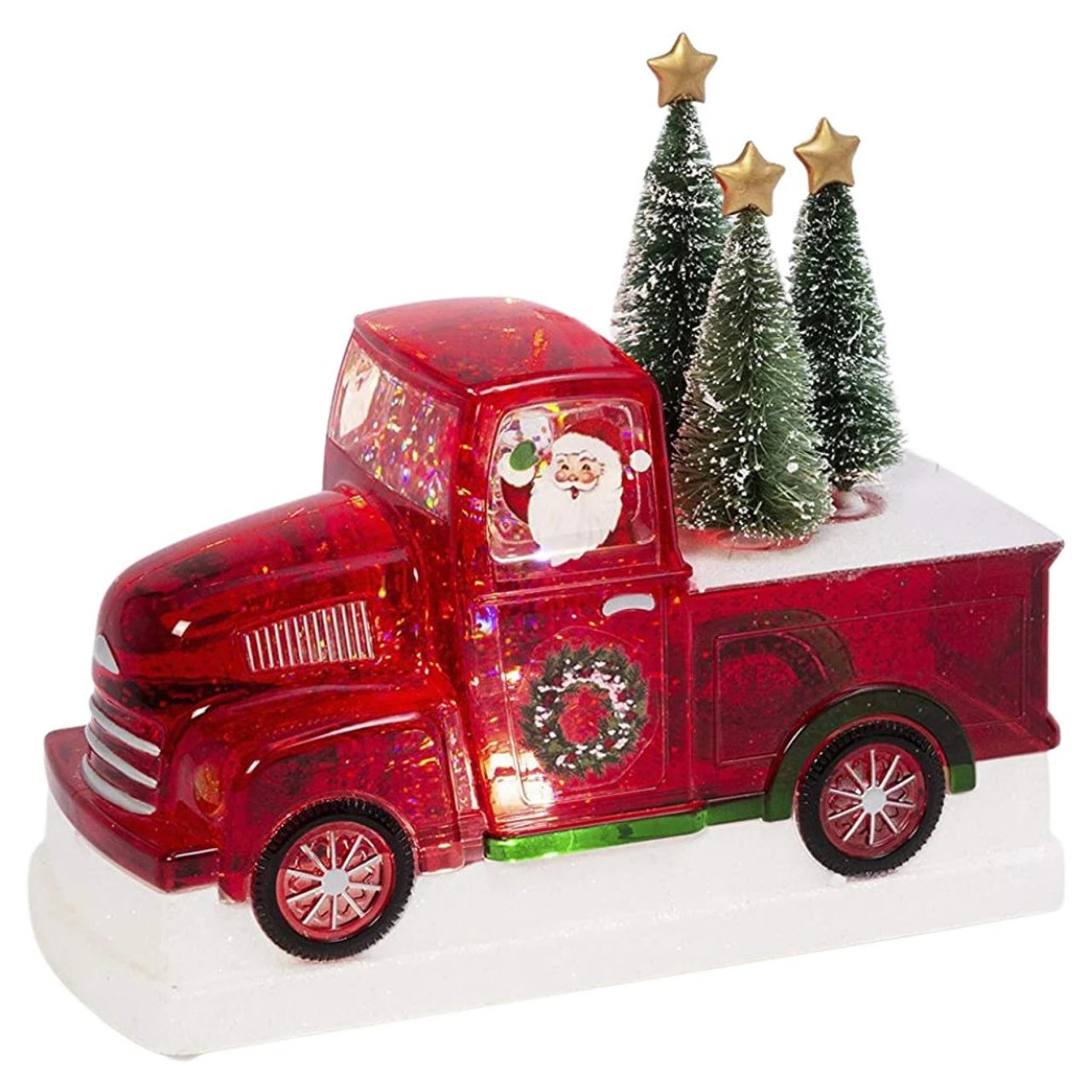 LED Santa Driving Truck Water Shimmer 3 LED Santa Driving Truck Water Shimmer