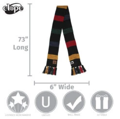 Hogwarts Heathered Knit Scarf -Finest Christmas Decoration 440005 40 INFOGRAPHIC 96036.1589564808