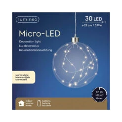Lumineo 30 Micro LED Warm White Lights Hanging Ball
