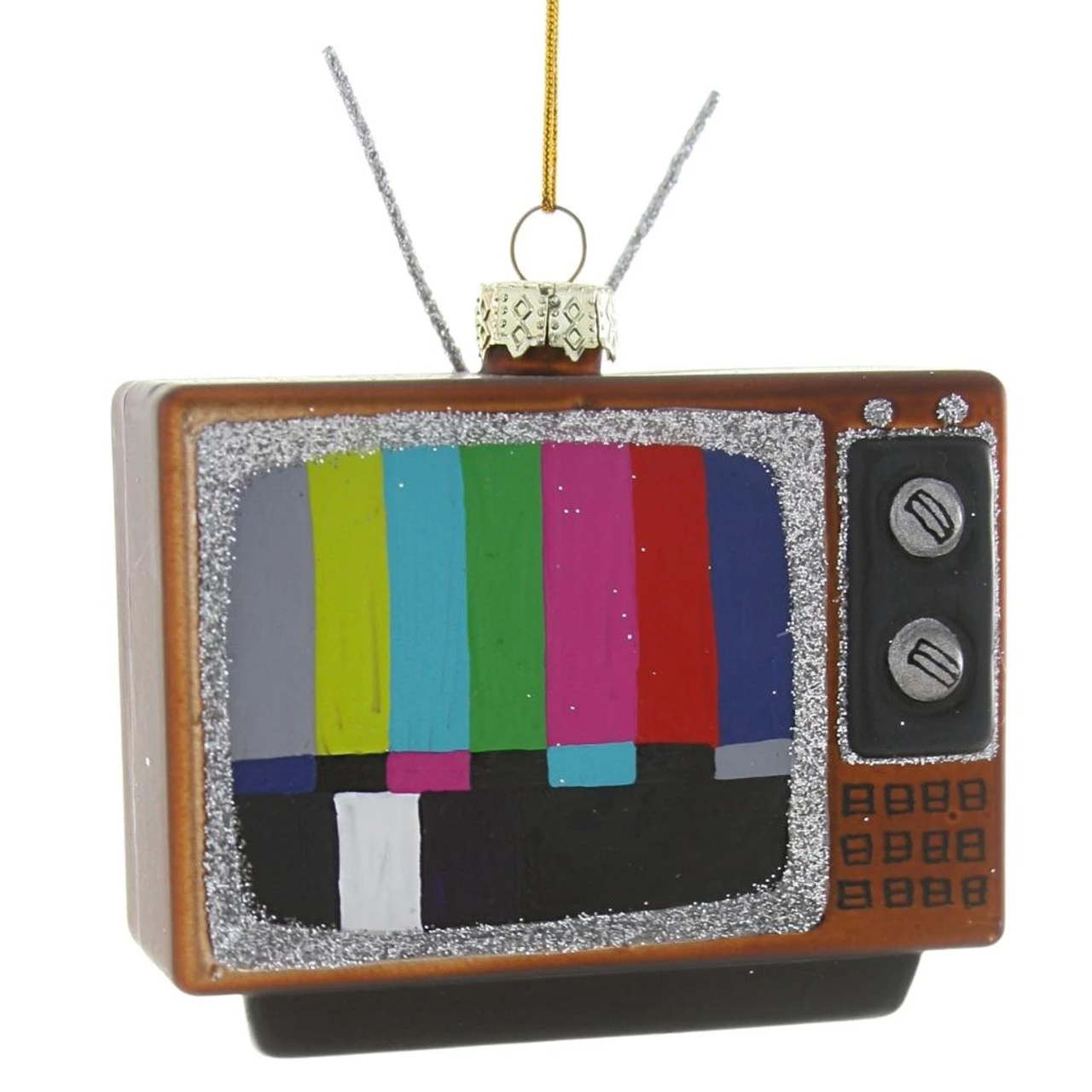 Cody Foster & Co - Vintage Television Blown Glass Ornament 3 Cody Foster & Co - Vintage Television Blown Glass Ornament