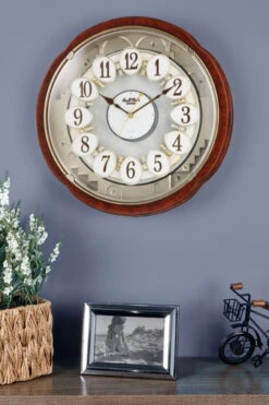 Rhythm USA - Blossom Woodgrain Wall Clock -Finest Christmas Decoration 4MH862WU23 L4 510x765 35345.1639583937