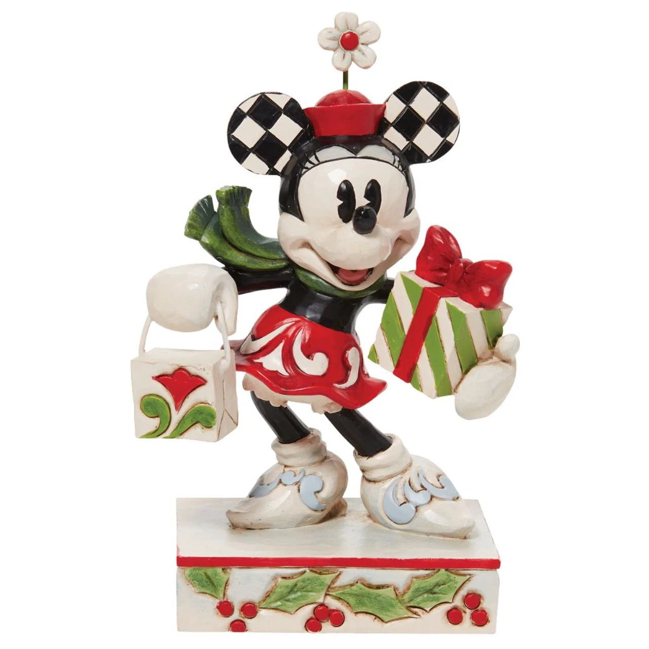 Jim Shore - Disney Traditions - Minnie With Bag And Gift