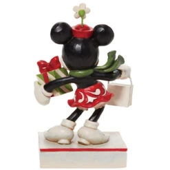 Jim Shore - Disney Traditions - Minnie With Bag And Gift -Finest Christmas Decoration 510870 Jim Shore Disney Traditions Minnie With Bag And Gift back 52565.1657908532