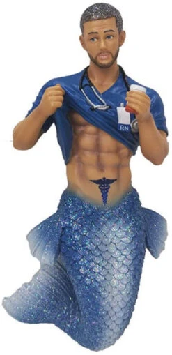 December Diamonds - Nurse Six Pack Merman Ornament