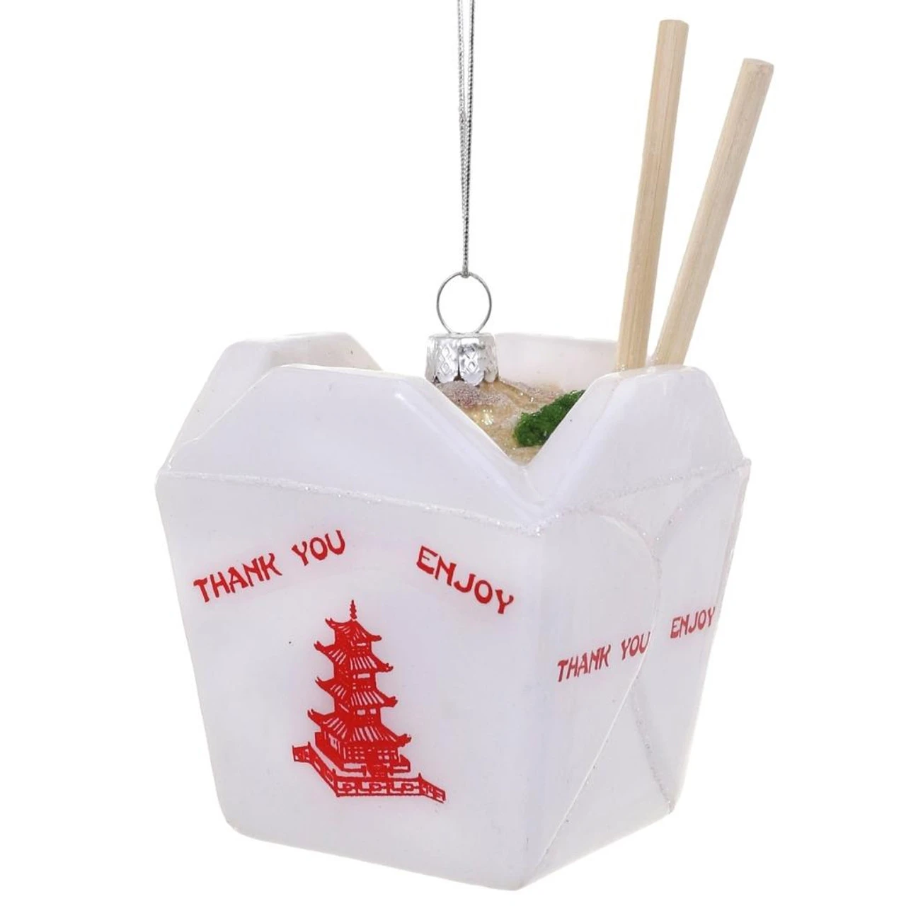 Cody Foster & Co - Chinese Take-Out Blown Glass Ornament 3 Cody Foster & Co - Chinese Take-Out Blown Glass Ornament
