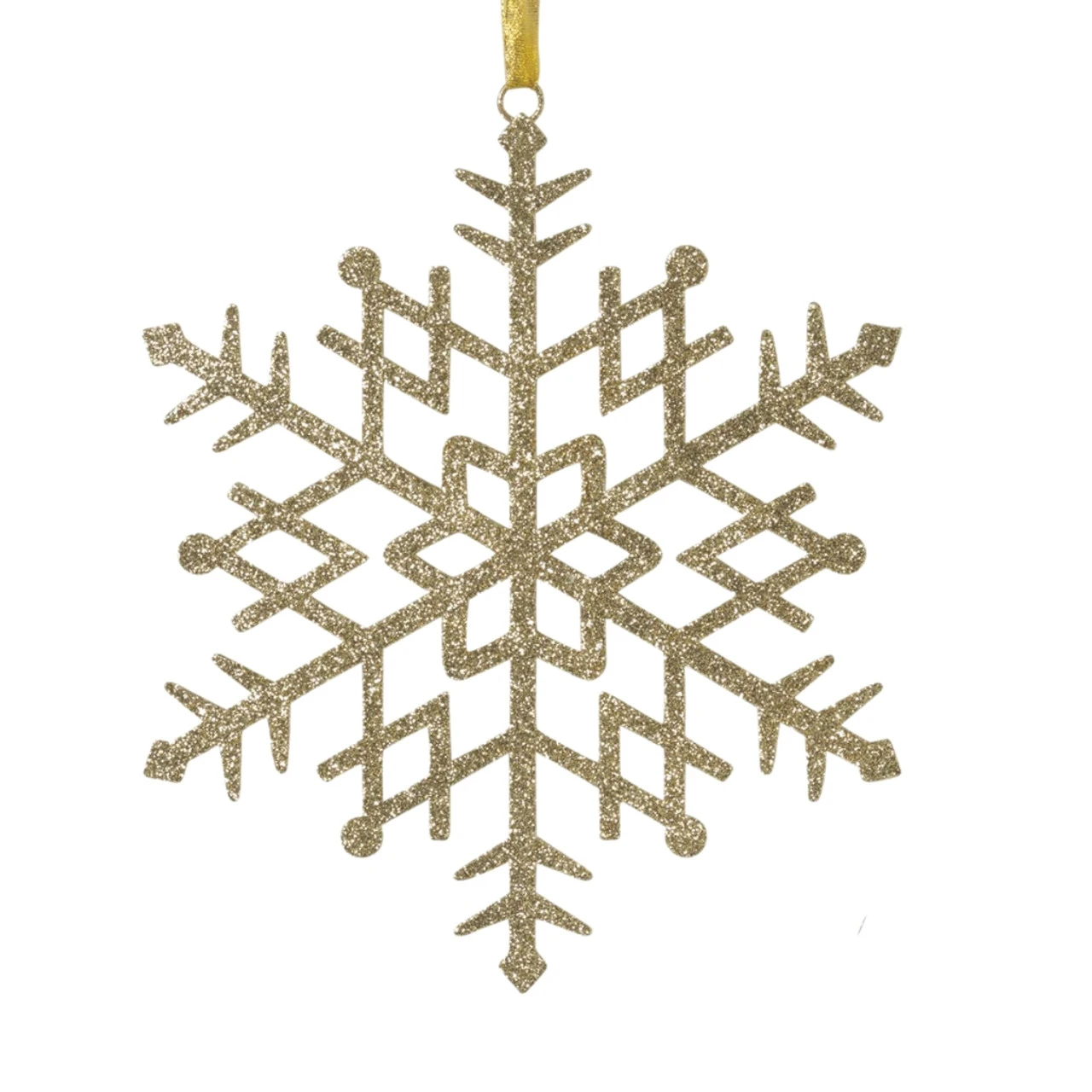 Gold Snowflake Ornament 3 Gold Snowflake Ornament