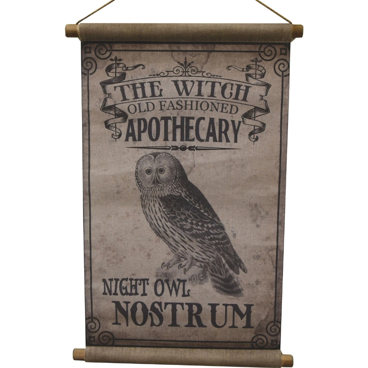 Vintage Halloween Canvas Night Owl Nostrum Design 3 Vintage Halloween Canvas Night Owl Nostrum Design