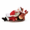 Possible Dreams Santa And Moose Snooze Snoring Animated Figurine -Finest Christmas Decoration 6008478 43752.1622811683