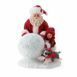 Sports And Leisure Santa Let It Snow Figurine