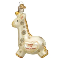 Old World Christmas - Baby's 1st Christmas Giraffe Ornament